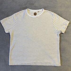 Common People Men's Striped T-Shirt Large Short Sleeve Casual